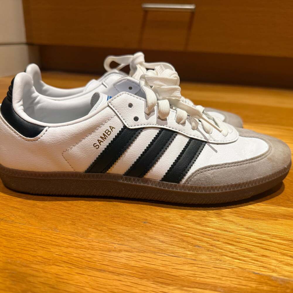 Adidas Samba Vegan "White Gum" Sneakers- Worn twice- like new